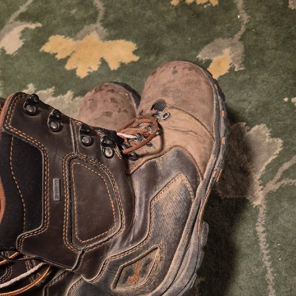 Danner Brown and Black Leather Hiking Boots
